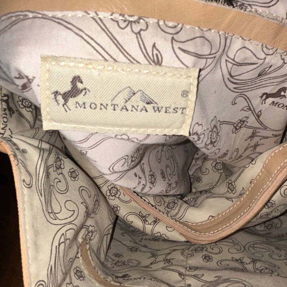 Montana West Cowboy Reversible Tote Bag Large Multicolor Leather Straps - Picture 5 of 14